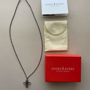 James Avery Remembrance Cross with Garnet